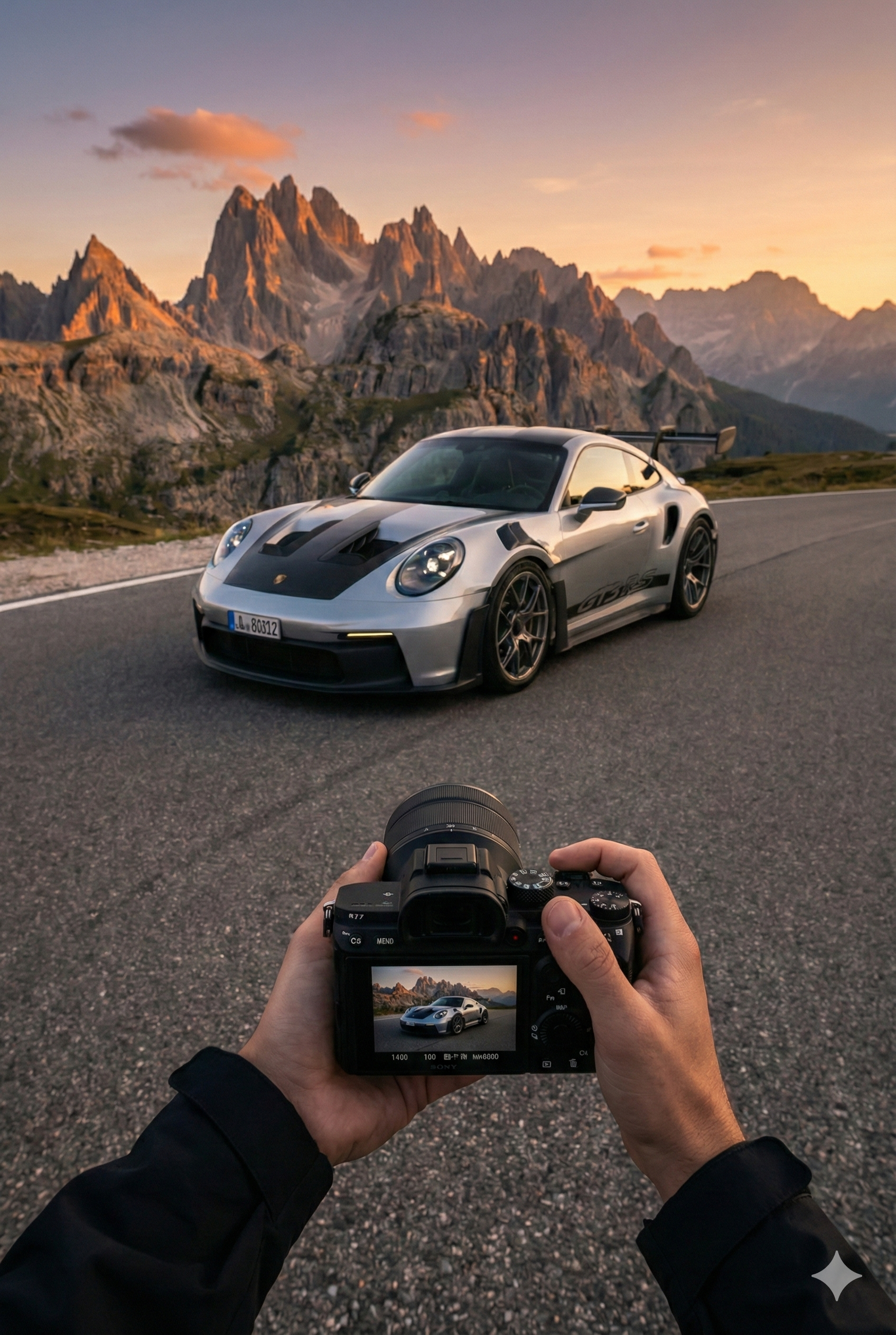 Porsche GT3 RS on track